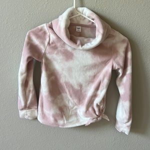 Old navy Cowl neck fleece sweatshirt girls size 8